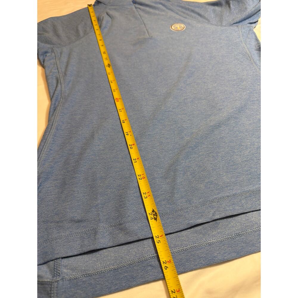 Peter Millar women's performance blue quarter-zip pullover SZ M - Picture 6 of 7